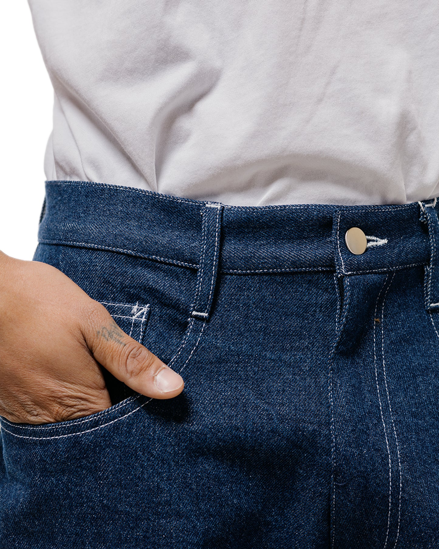 lost & found Randy's Garments Randy's Garments 5-Pocket Jean Scoured Indigo 12oz Cotton Denim