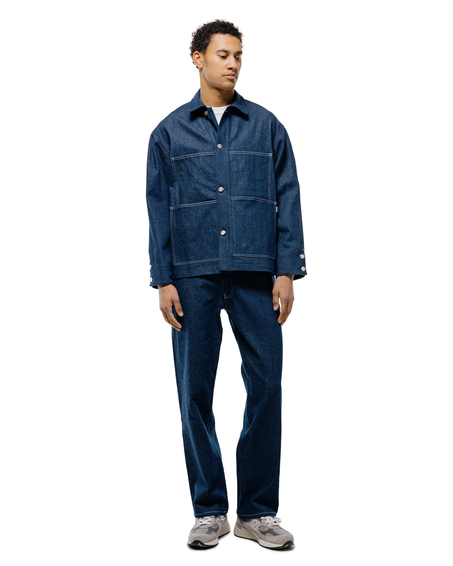 lost & found Randy's Garments Randy's Garments Chore Coat Scoured Indigo 12oz Cotton Denim
