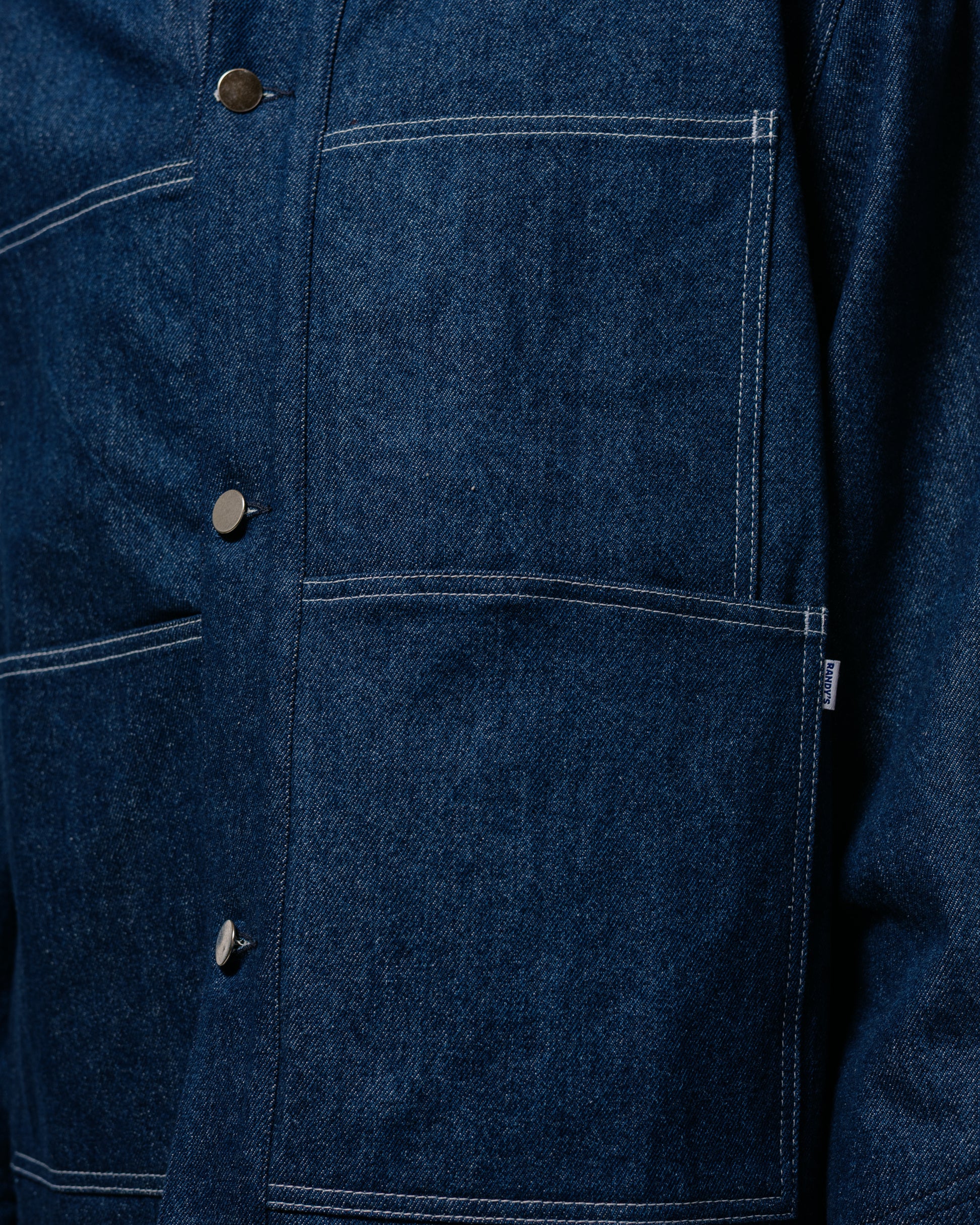 lost & found Randy's Garments Randy's Garments Chore Coat Scoured Indigo 12oz Cotton Denim