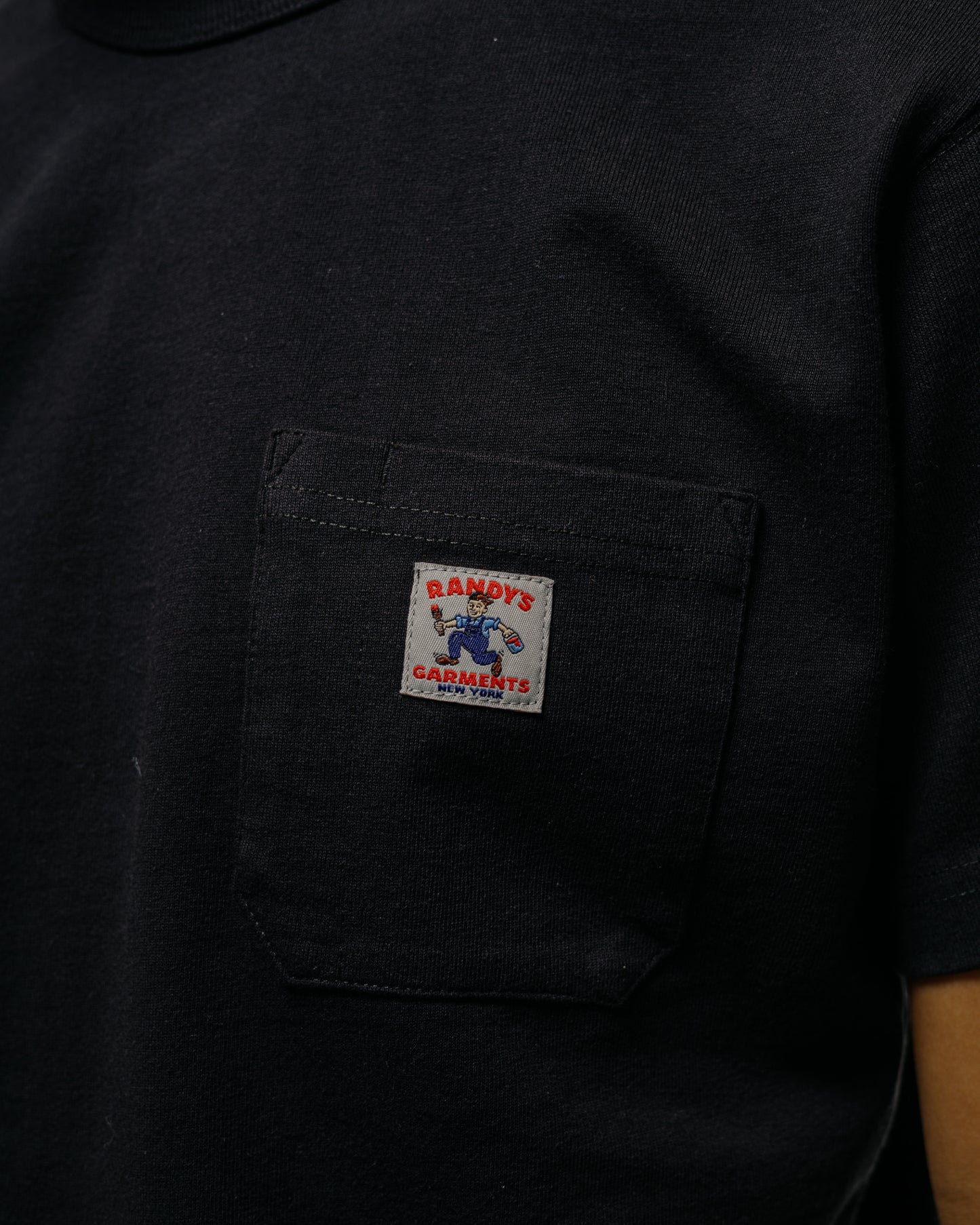lost & found Randy's Garments Randy's Garments Heavyweight Hammer Pocket Tee Black