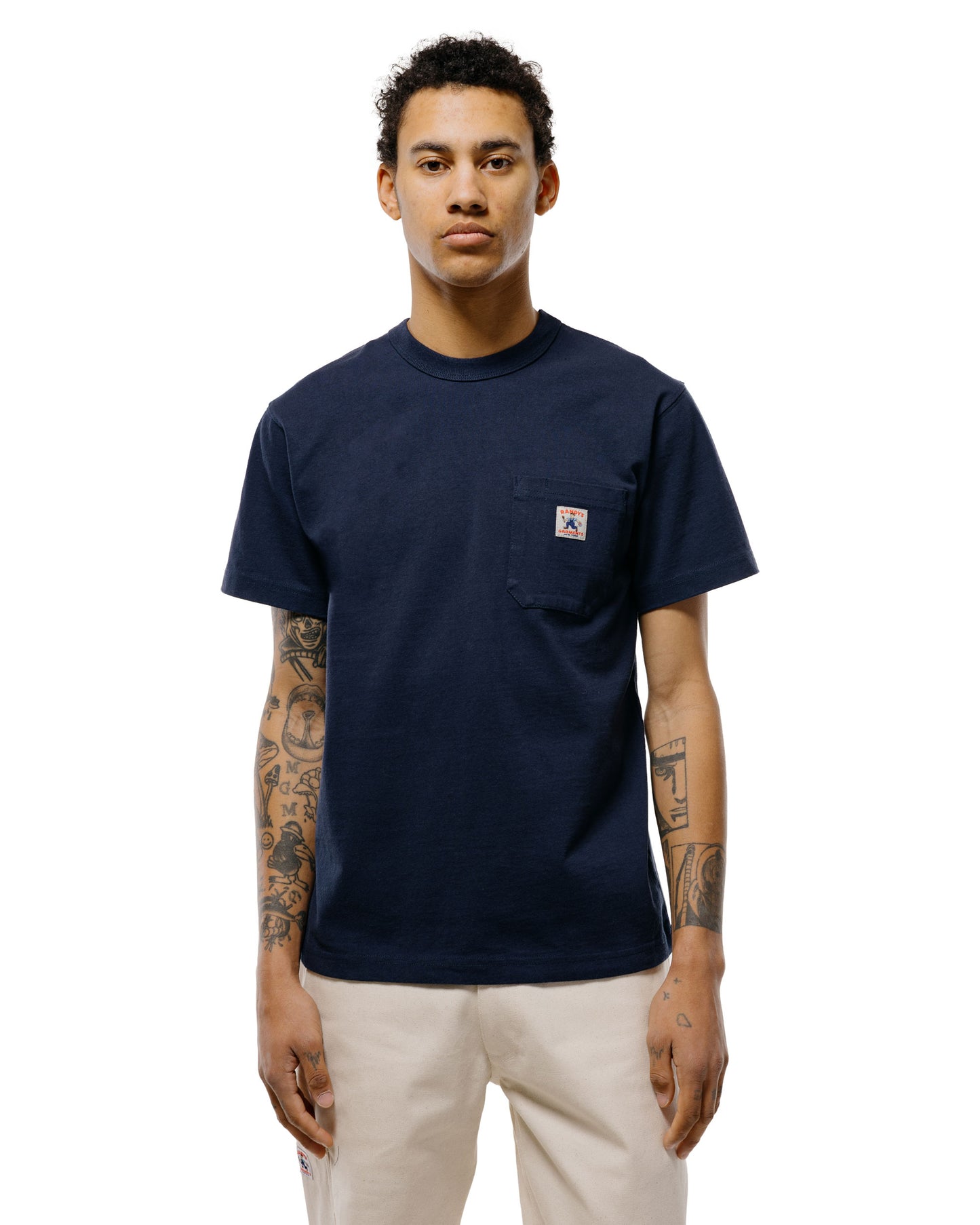 lost & found Randy's Garments Randy's Garments Heavyweight Hammer Pocket Tee Navy