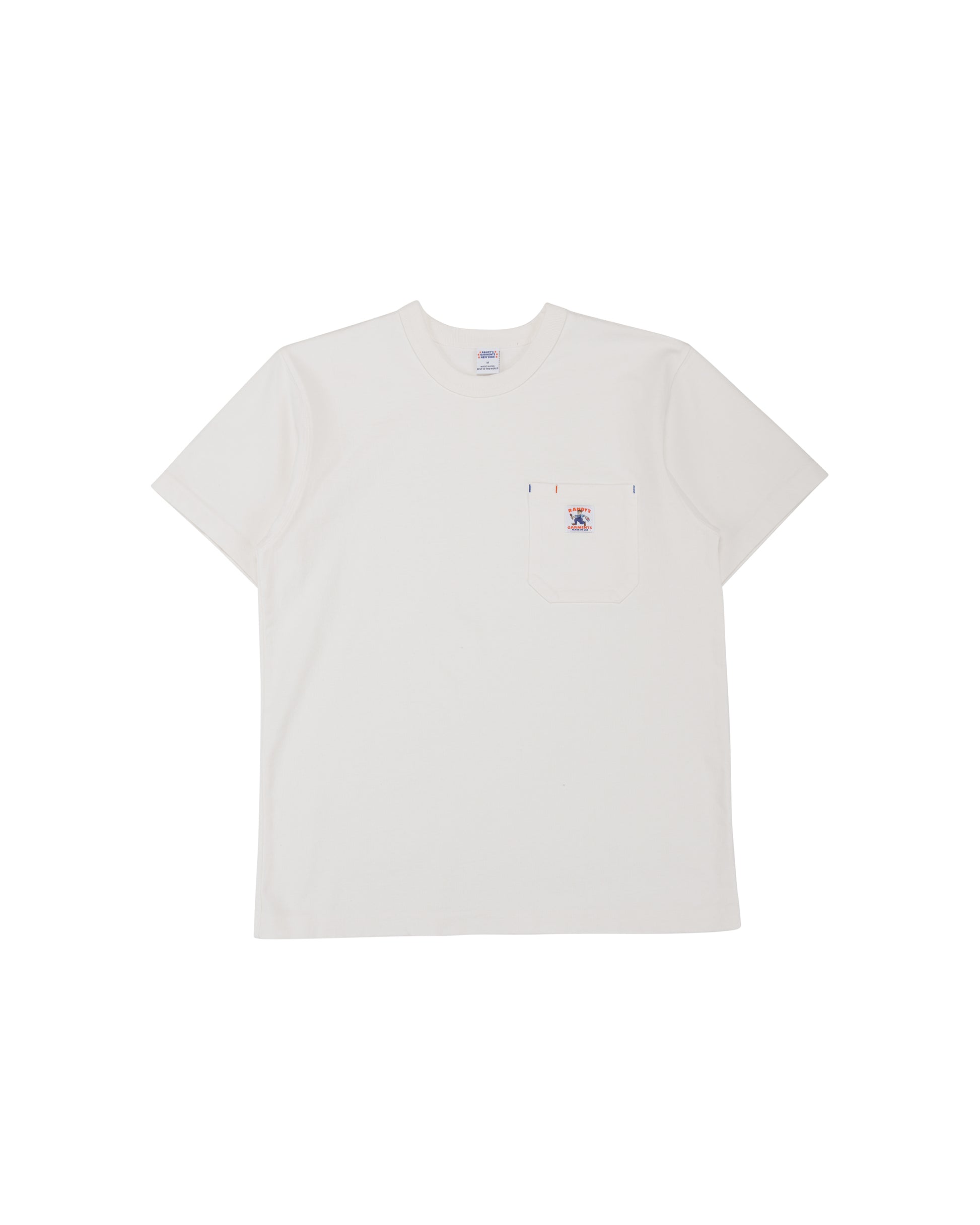lost & found Randy's Garments Randy's Garments Heavyweight Hammer Pocket Tee White