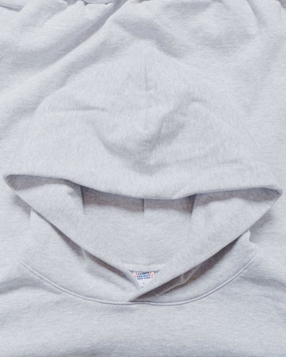 lost & found Randy's Garments Randy's Garments Heavyweight Logo Cross-Neck Hoodie Heather Grey 14oz Cotton Poly