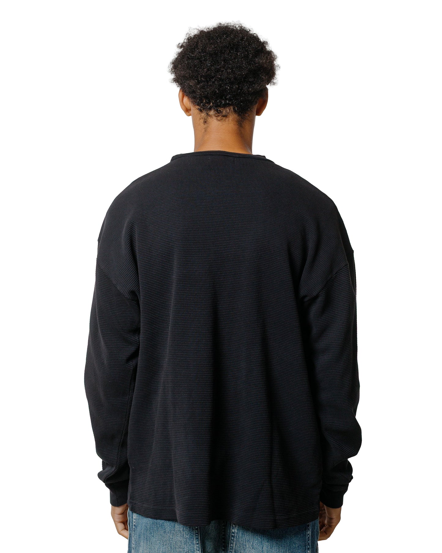 lost & found Randy's Garments Randy's Garments Heavyweight Thermal Crewneck Black