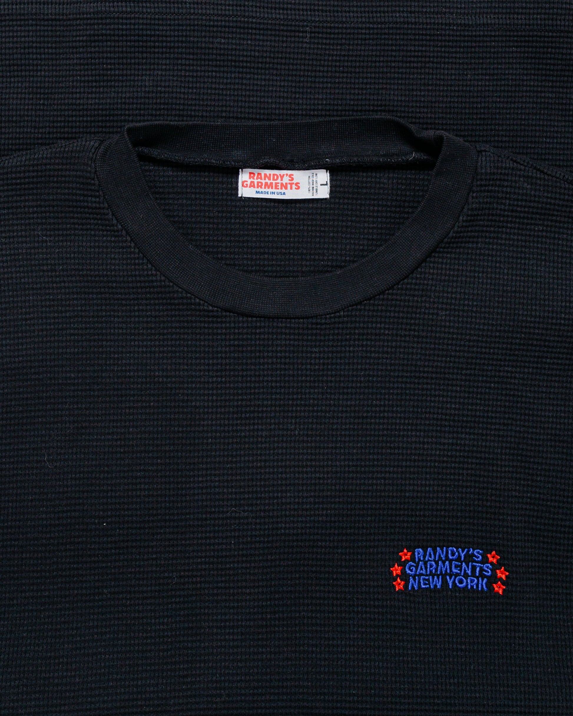 lost & found Randy's Garments Randy's Garments Heavyweight Thermal Crewneck Black