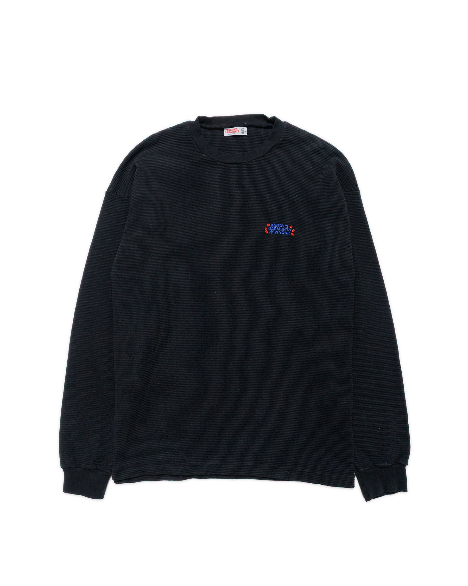 lost & found Randy's Garments Randy's Garments Heavyweight Thermal Crewneck Black