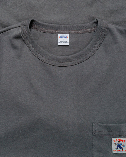 lost & found Randy's Garments Randy's Garments Long-Sleeve Pocket Tee Grey