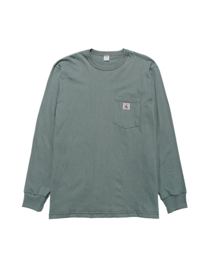 lost & found Randy's Garments Randy's Garments Long-Sleeve Pocket Tee Light Green