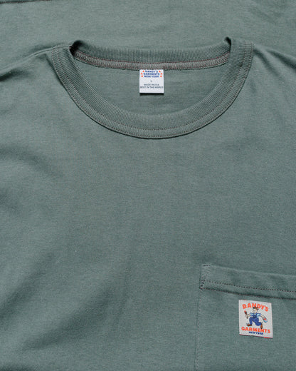 lost & found Randy's Garments Randy's Garments Long-Sleeve Pocket Tee Light Green
