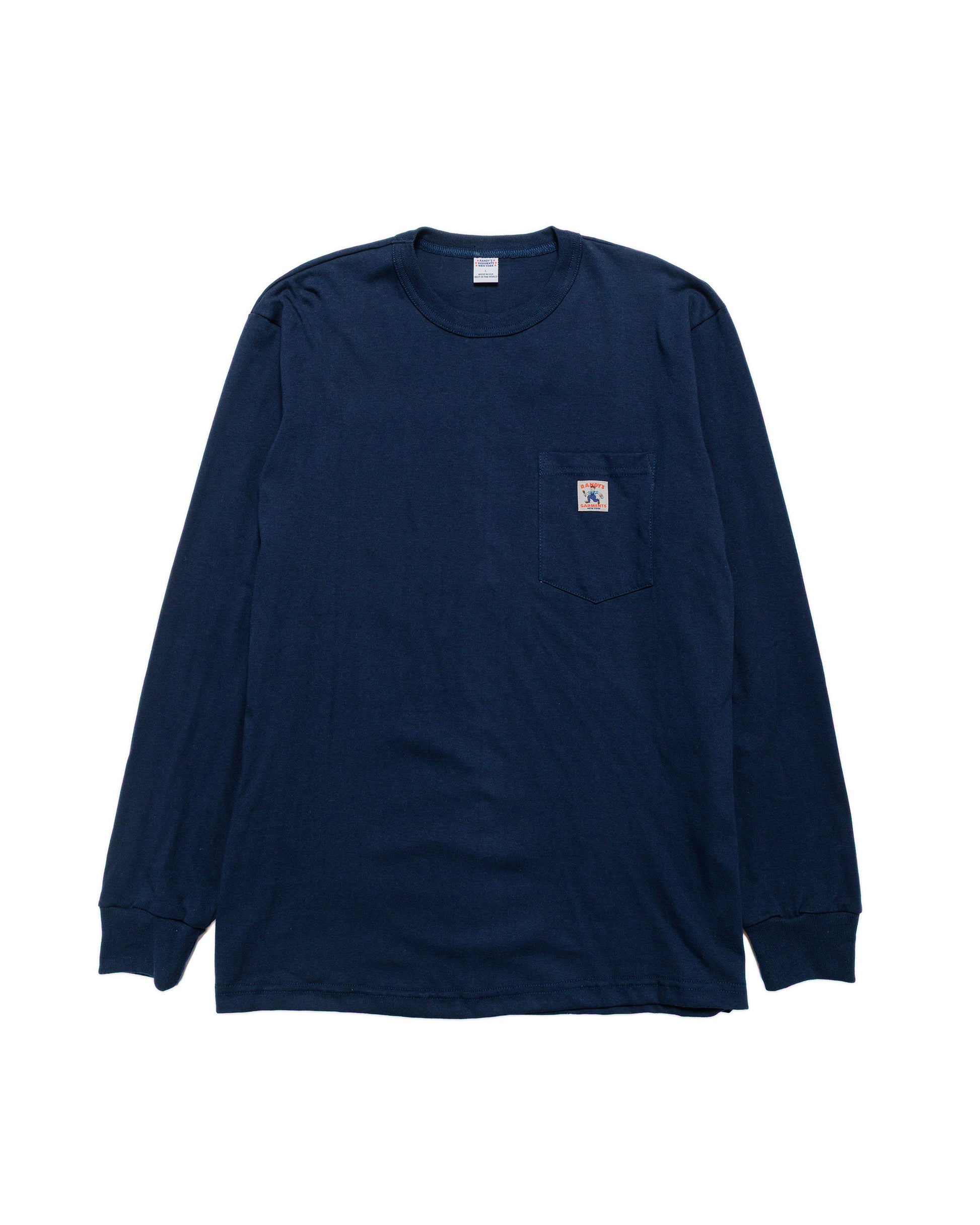 lost & found Randy's Garments Randy's Garments Long-Sleeve Pocket Tee Navy
