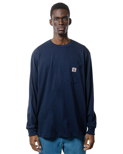 lost & found Randy's Garments Randy's Garments Long-Sleeve Pocket Tee Navy