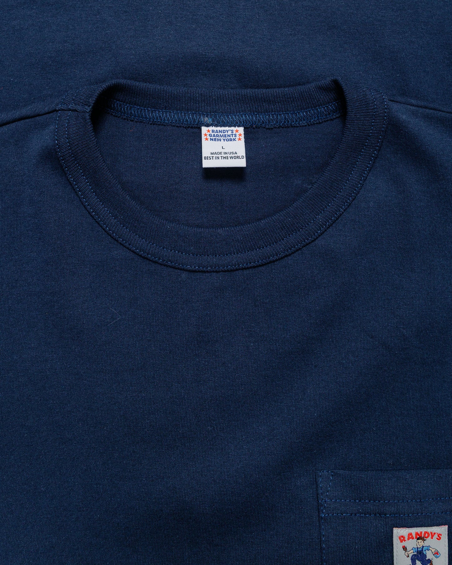 lost & found Randy's Garments Randy's Garments Long-Sleeve Pocket Tee Navy