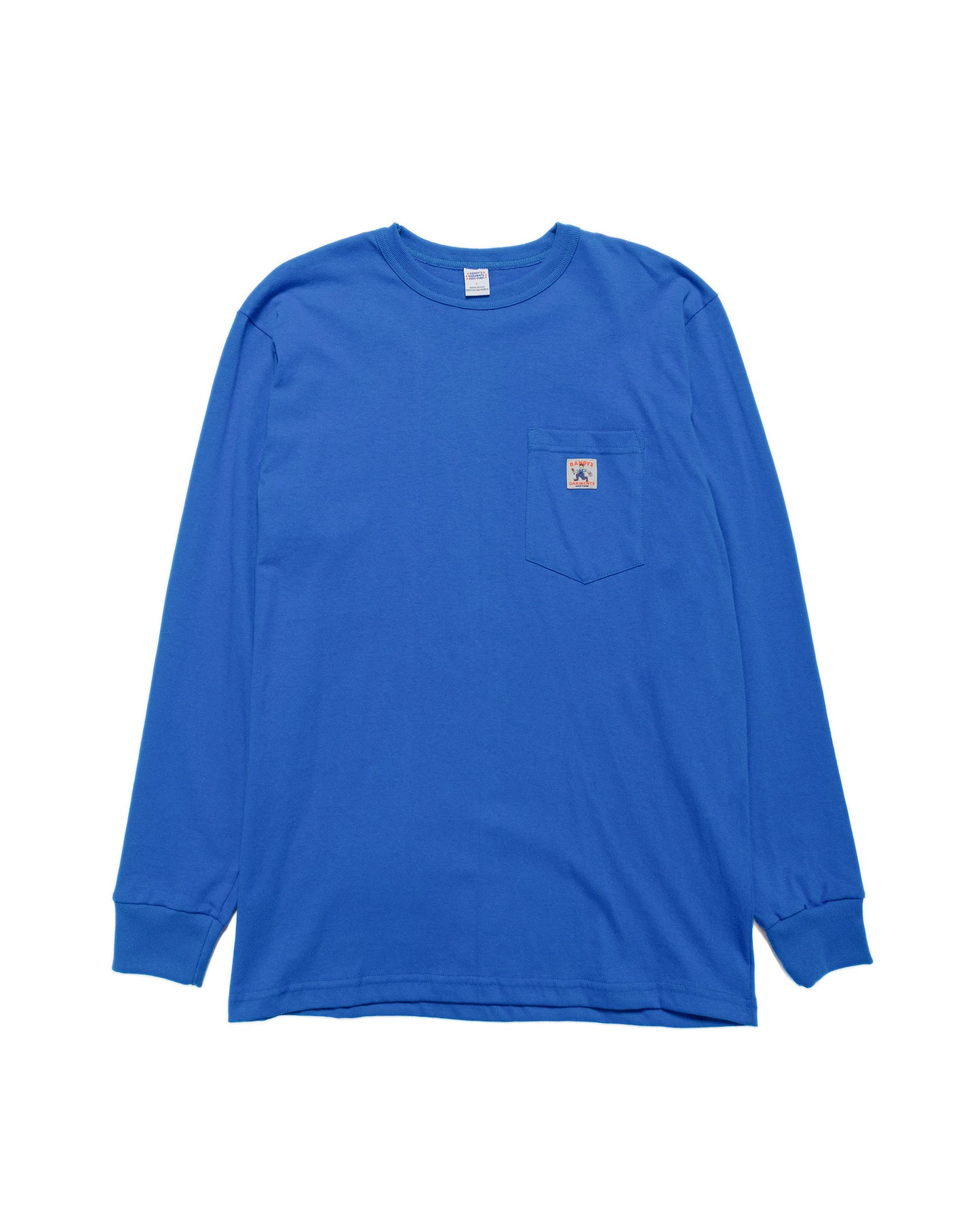 lost & found Randy's Garments Randy's Garments Long-Sleeve Pocket Tee Royal
