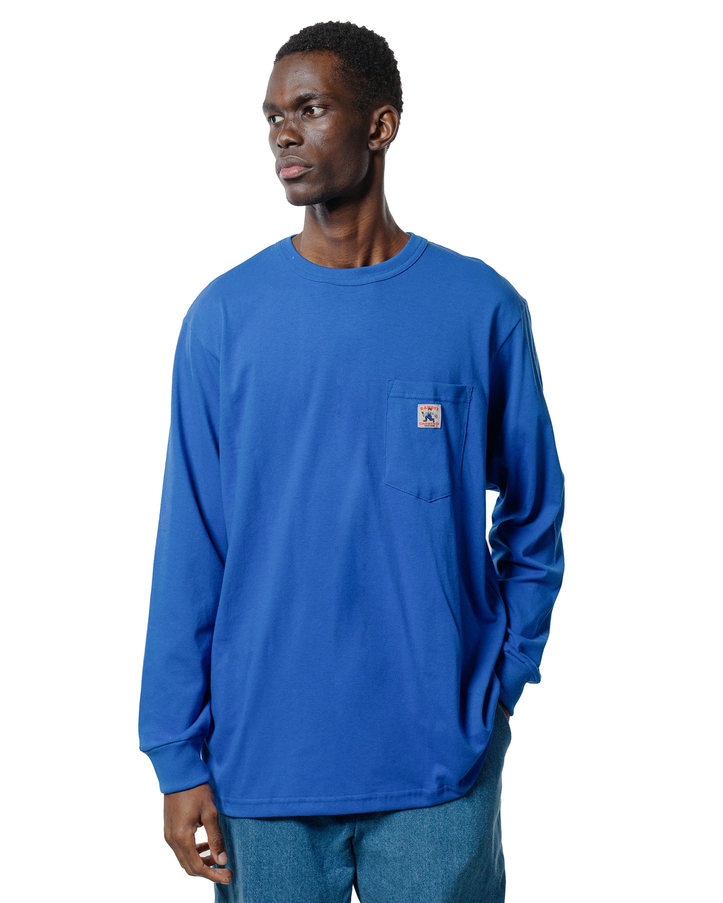 lost & found Randy's Garments Randy's Garments Long-Sleeve Pocket Tee Royal