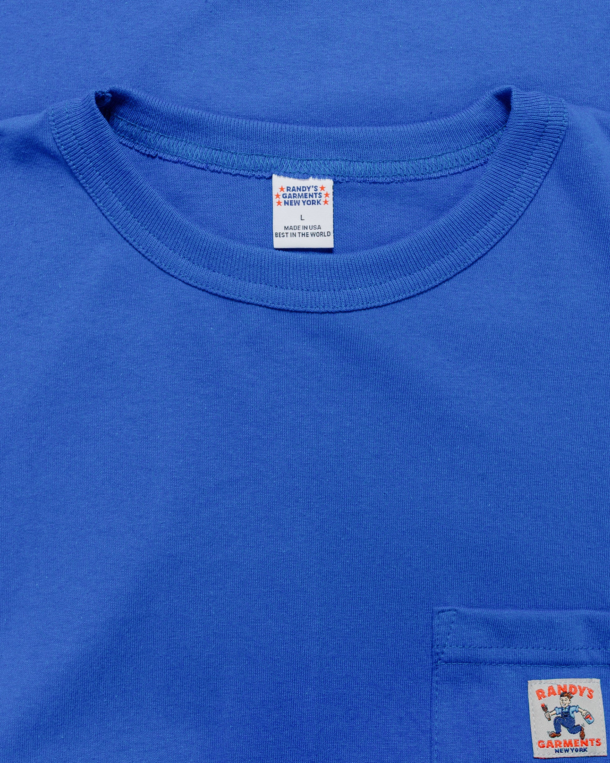 lost & found Randy's Garments Randy's Garments Long-Sleeve Pocket Tee Royal