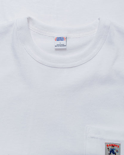 lost & found Randy's Garments Randy's Garments Long-Sleeve Pocket Tee White