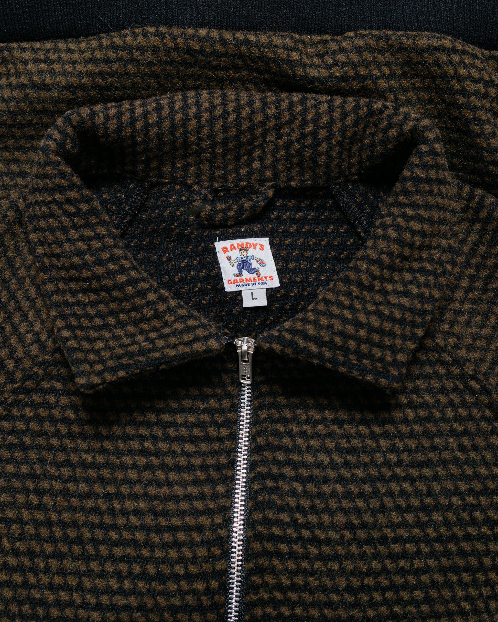 lost & found Randy's Garments Randy's Garments Maine Jacket Brown Horizontal Tweed