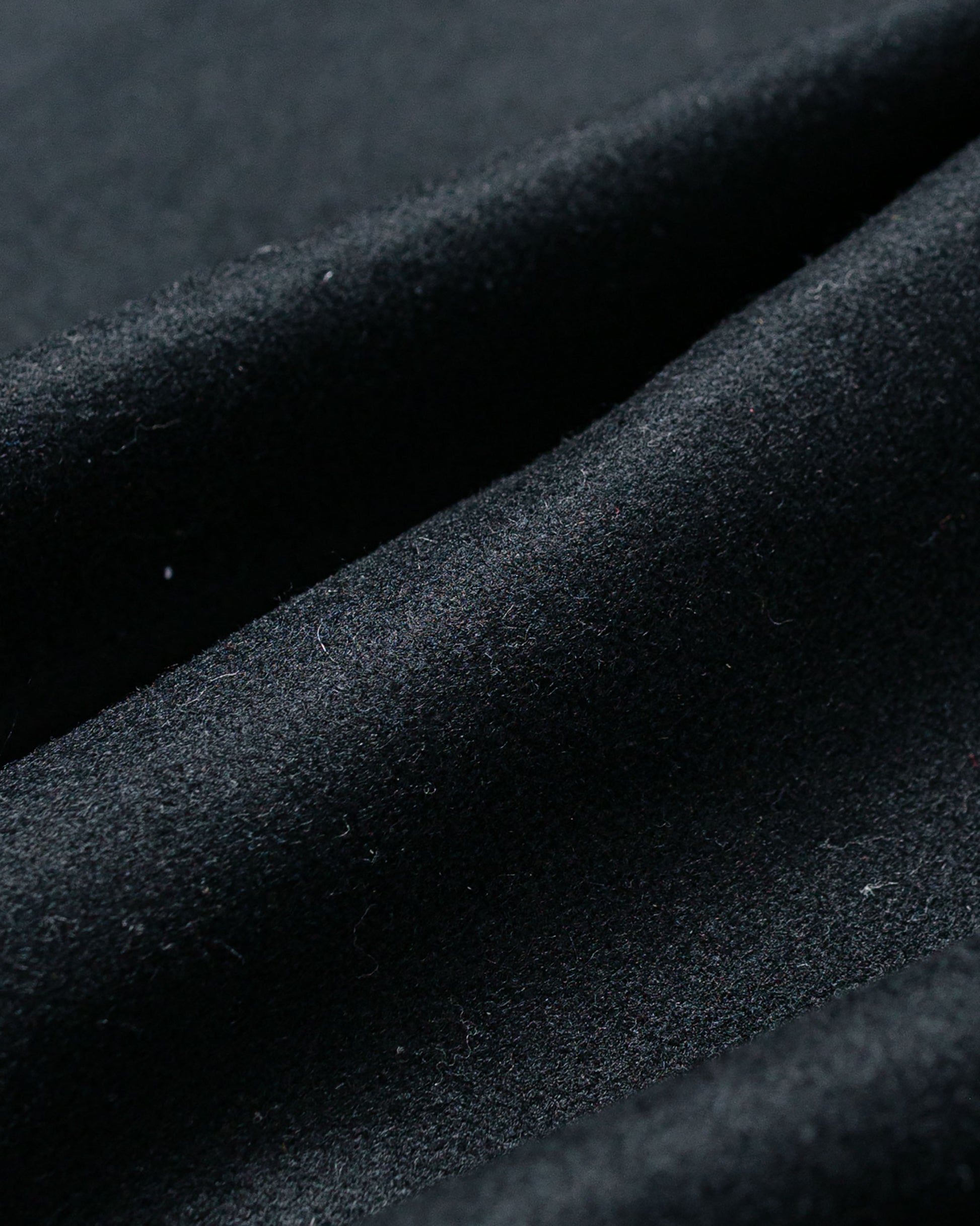 lost & found Randy's Garments Randy's Garments Over Shirt Black Heavy Melton Wool