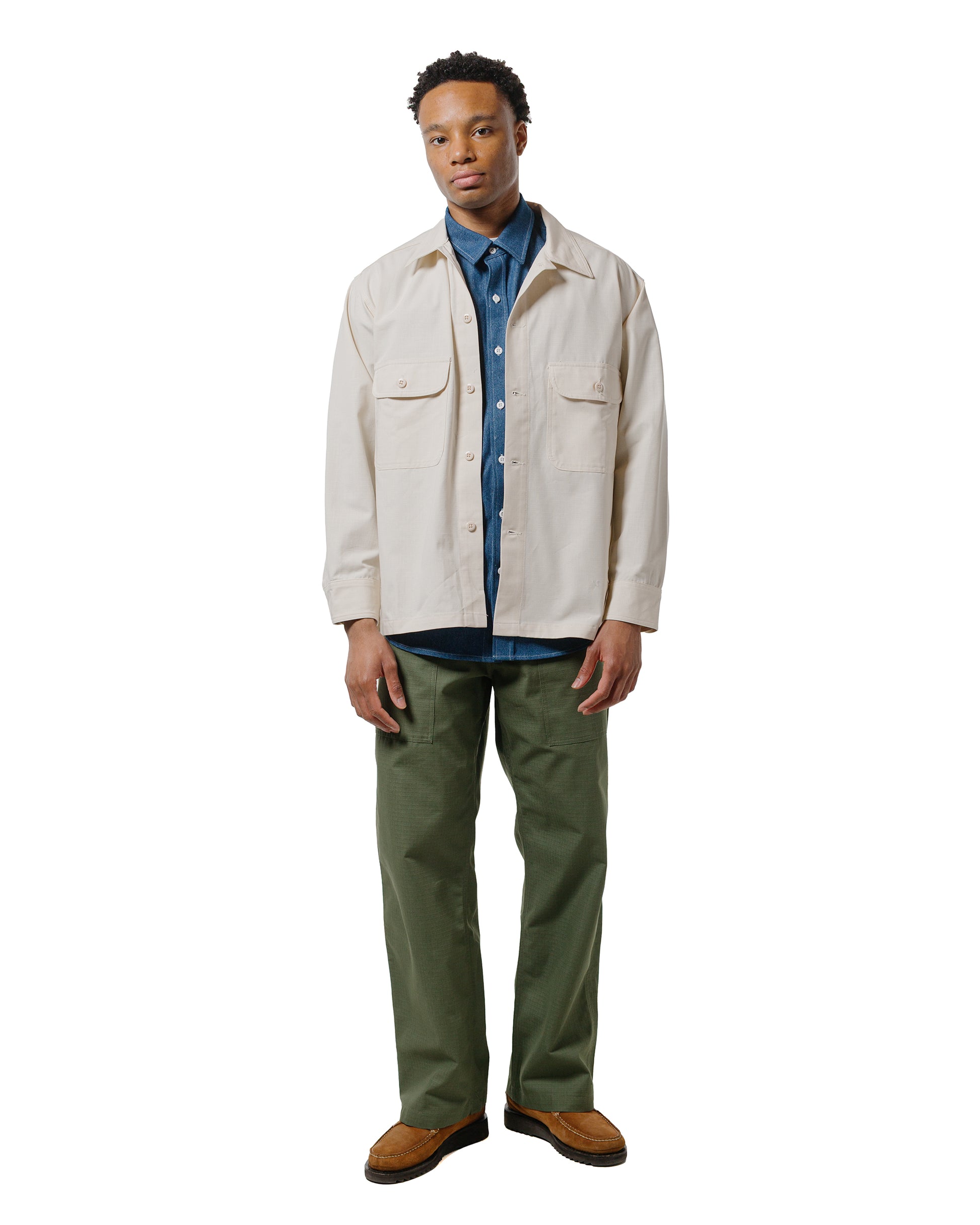 lost & found Randy's Garments Randy's Garments Over Shirt Cotton Ripstop Natural