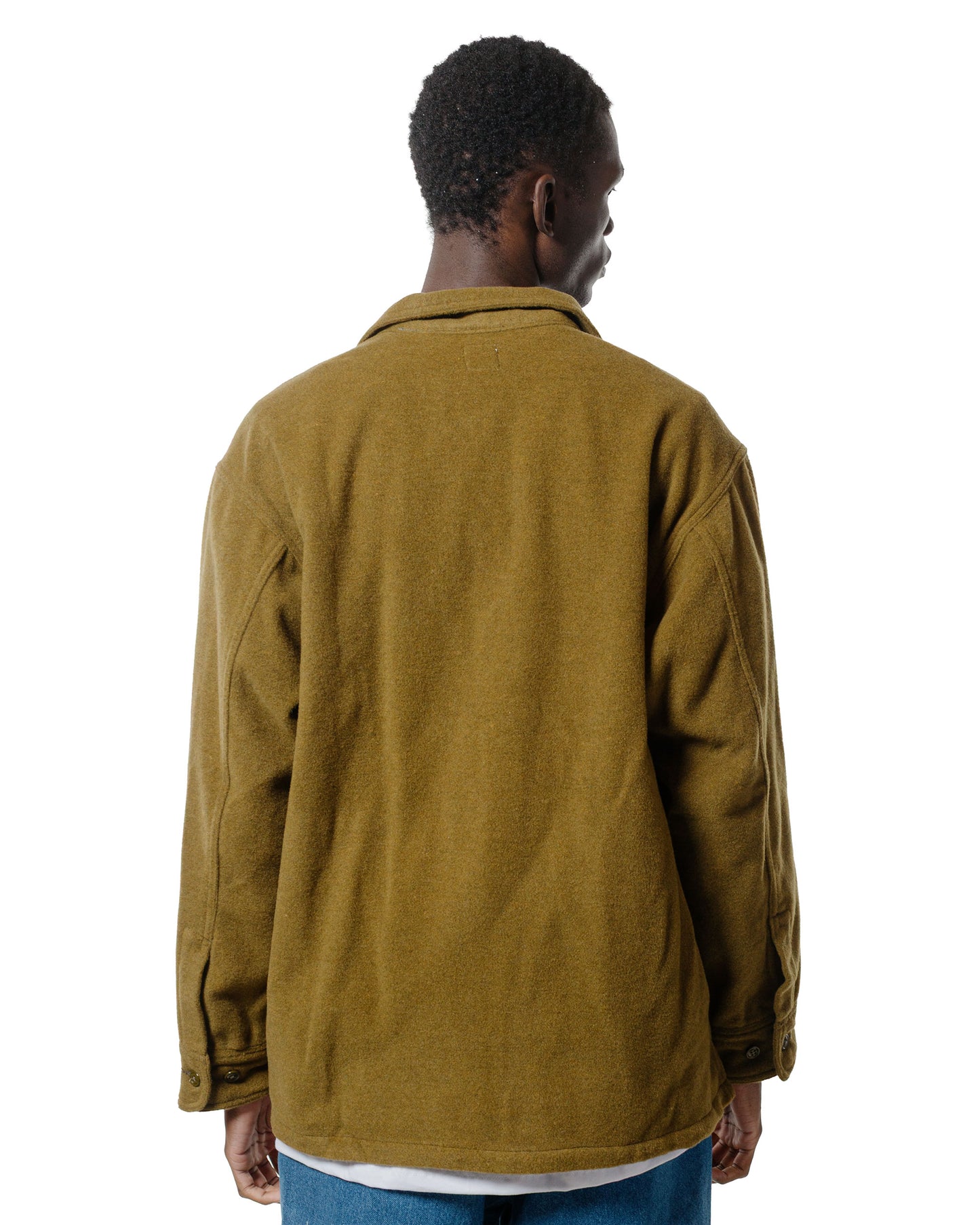 lost & found Randy's Garments Randy's Garments Over Shirt Olive Drab Heavy Triblend Brushed Wool