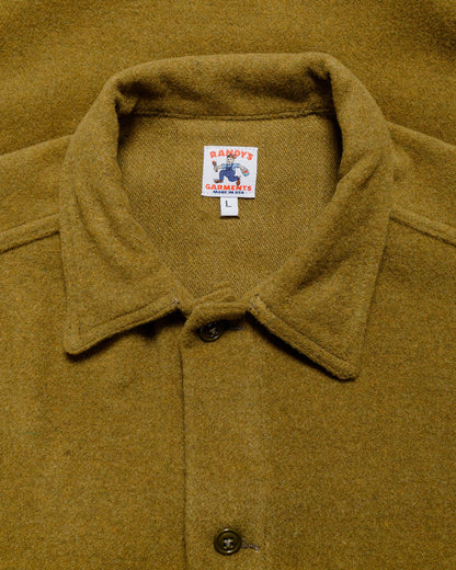 lost & found Randy's Garments Randy's Garments Over Shirt Olive Drab Heavy Triblend Brushed Wool