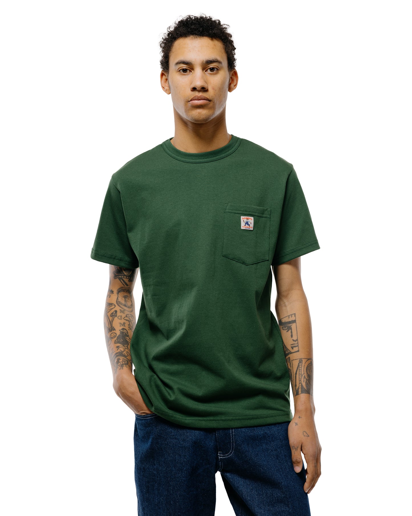 lost & found Randy's Garments Randy's Garments Pocket Tee Dark Green