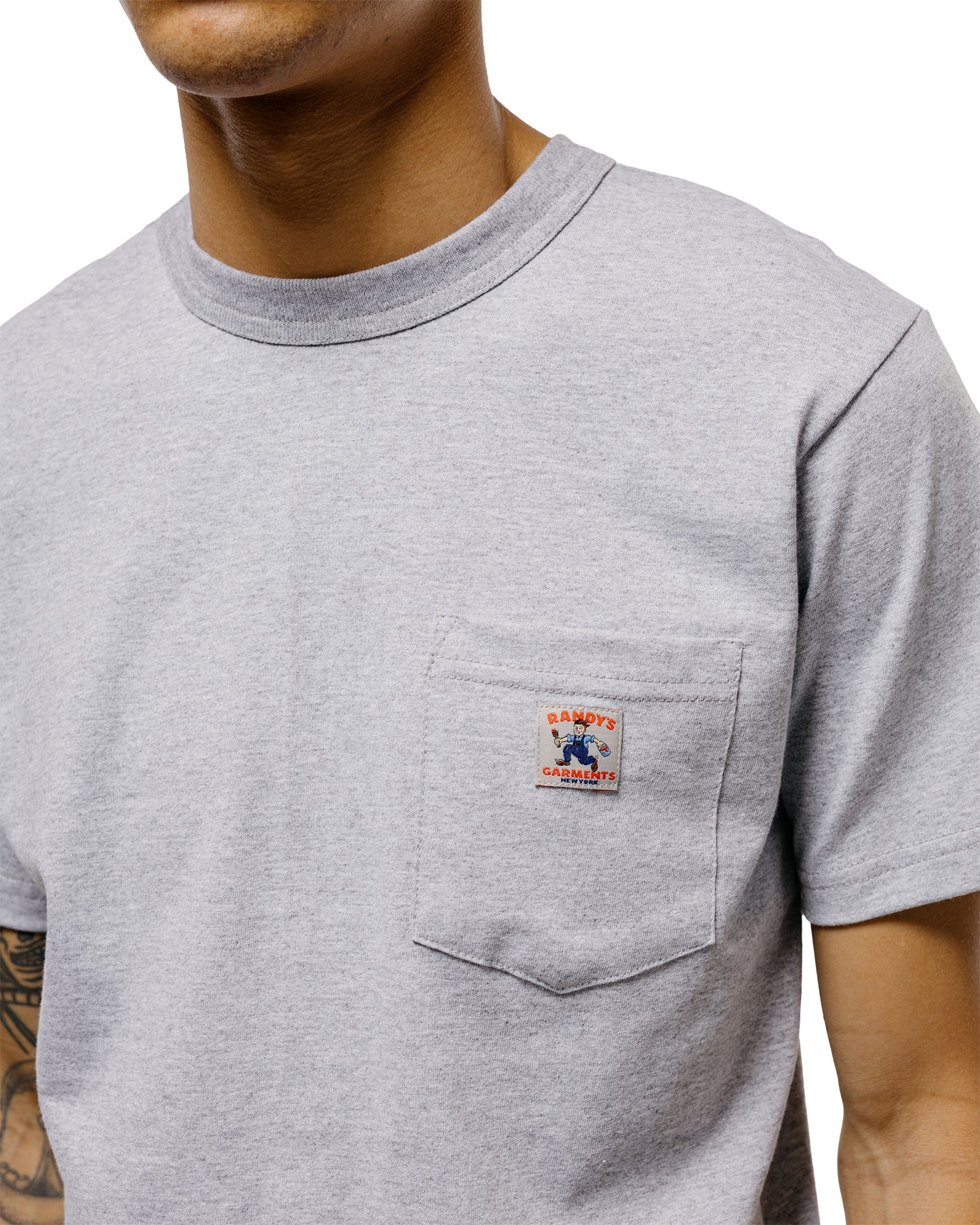 lost & found Randy's Garments Randy's Garments Pocket Tee Heather Gray