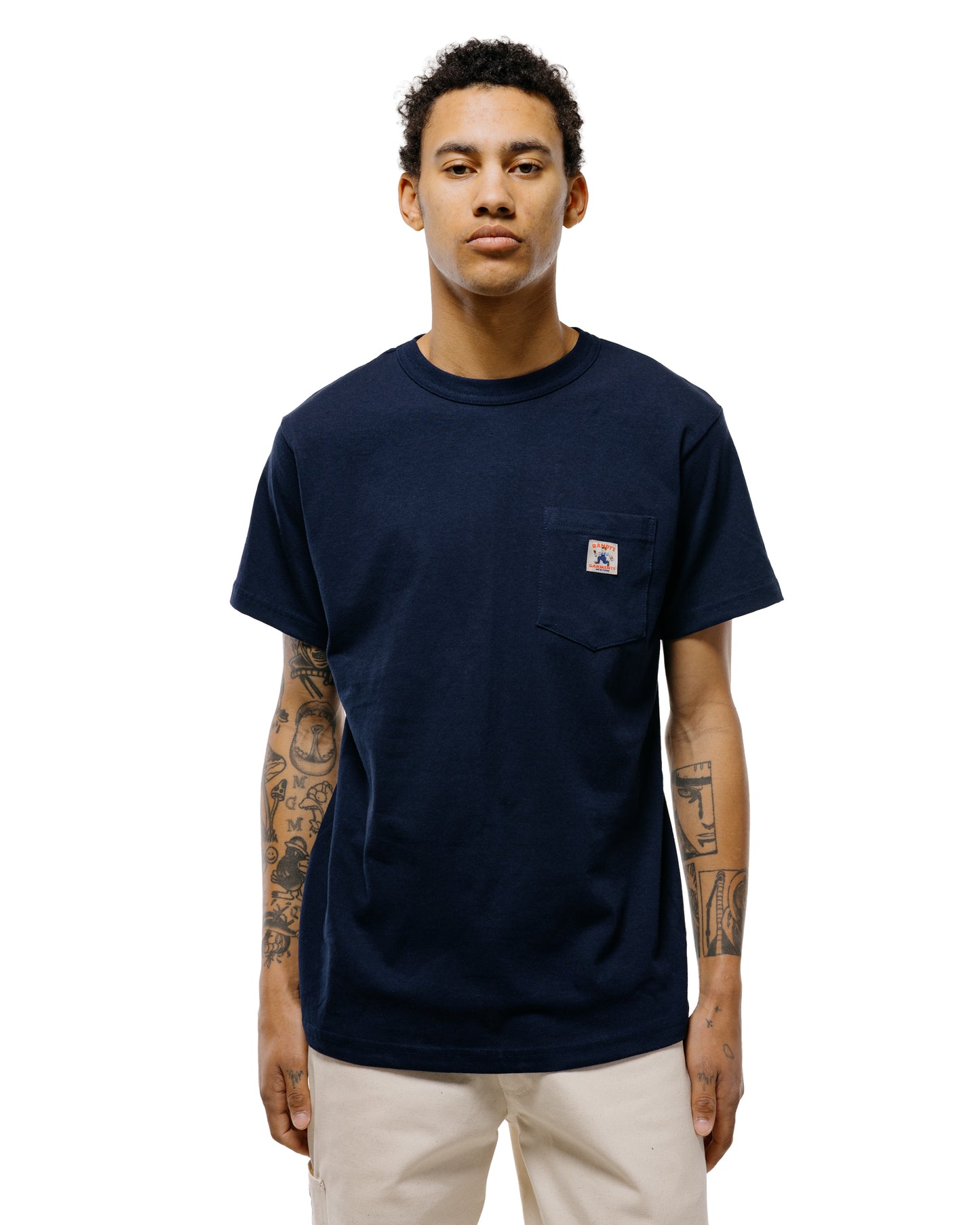 lost & found Randy's Garments Randy's Garments Pocket Tee Navy