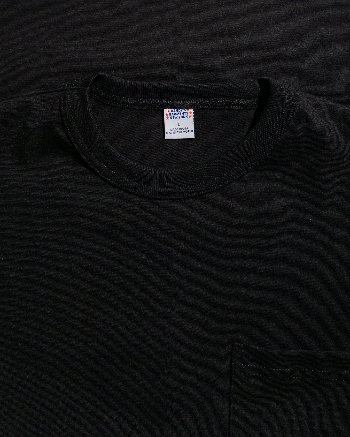 lost & found Randy's Garments Randy's Garments Pocket Tee (Tab Label) Black