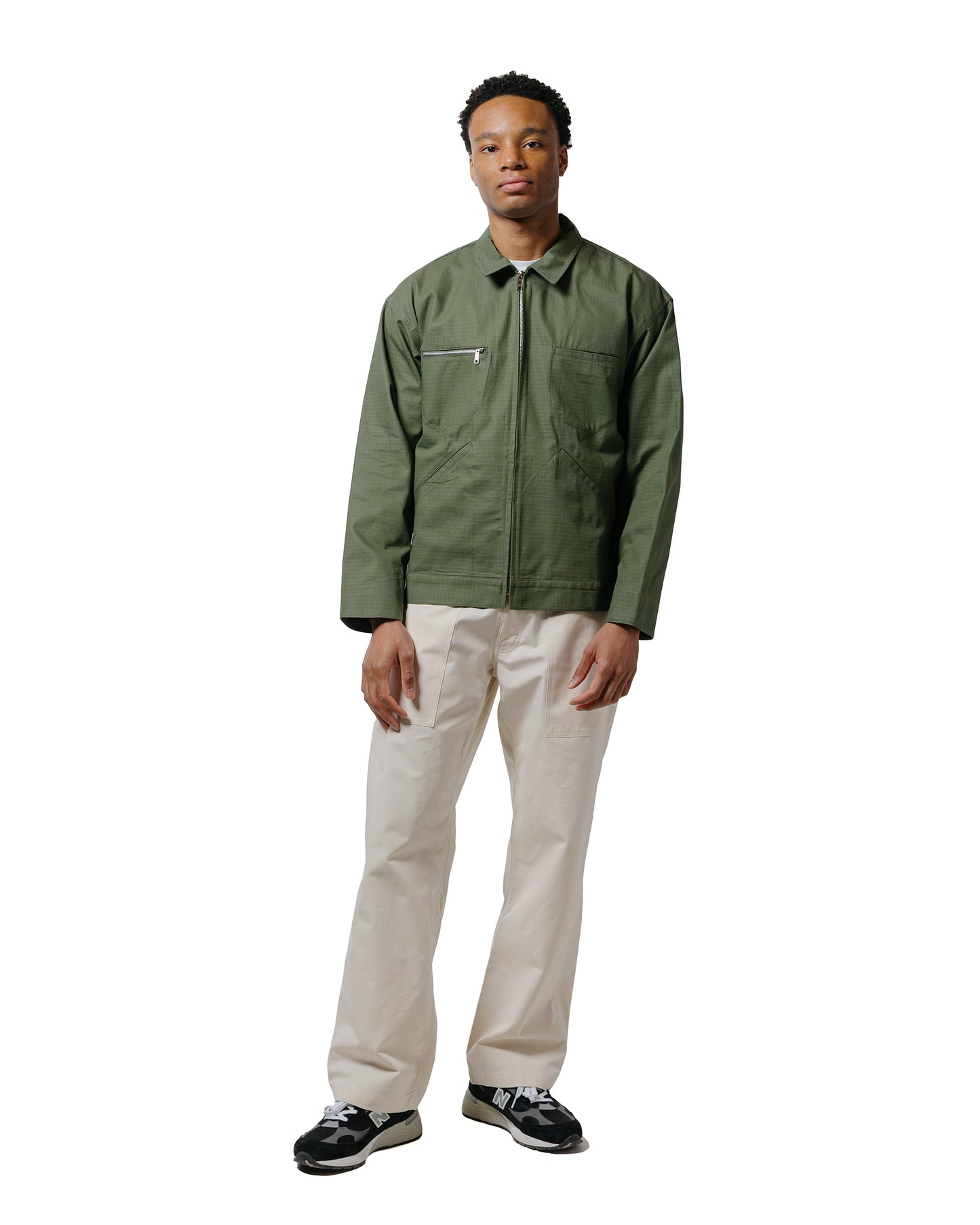 lost & found Randy's Garments Randy's Garments Service Jacket Cotton Ripstop Olive