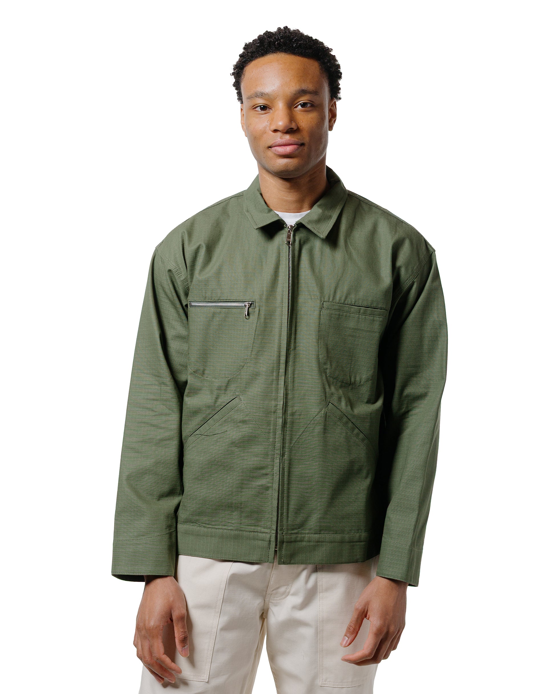 lost & found Randy's Garments Randy's Garments Service Jacket Cotton Ripstop Olive