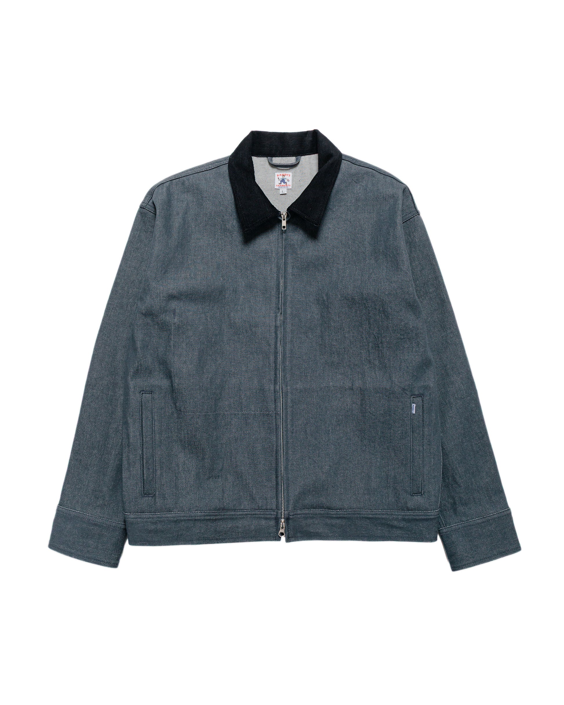 lost & found Randy's Garments Randy's Garments Station Jacket Washed 13.5oz Cotton Charcoal Cone Denim