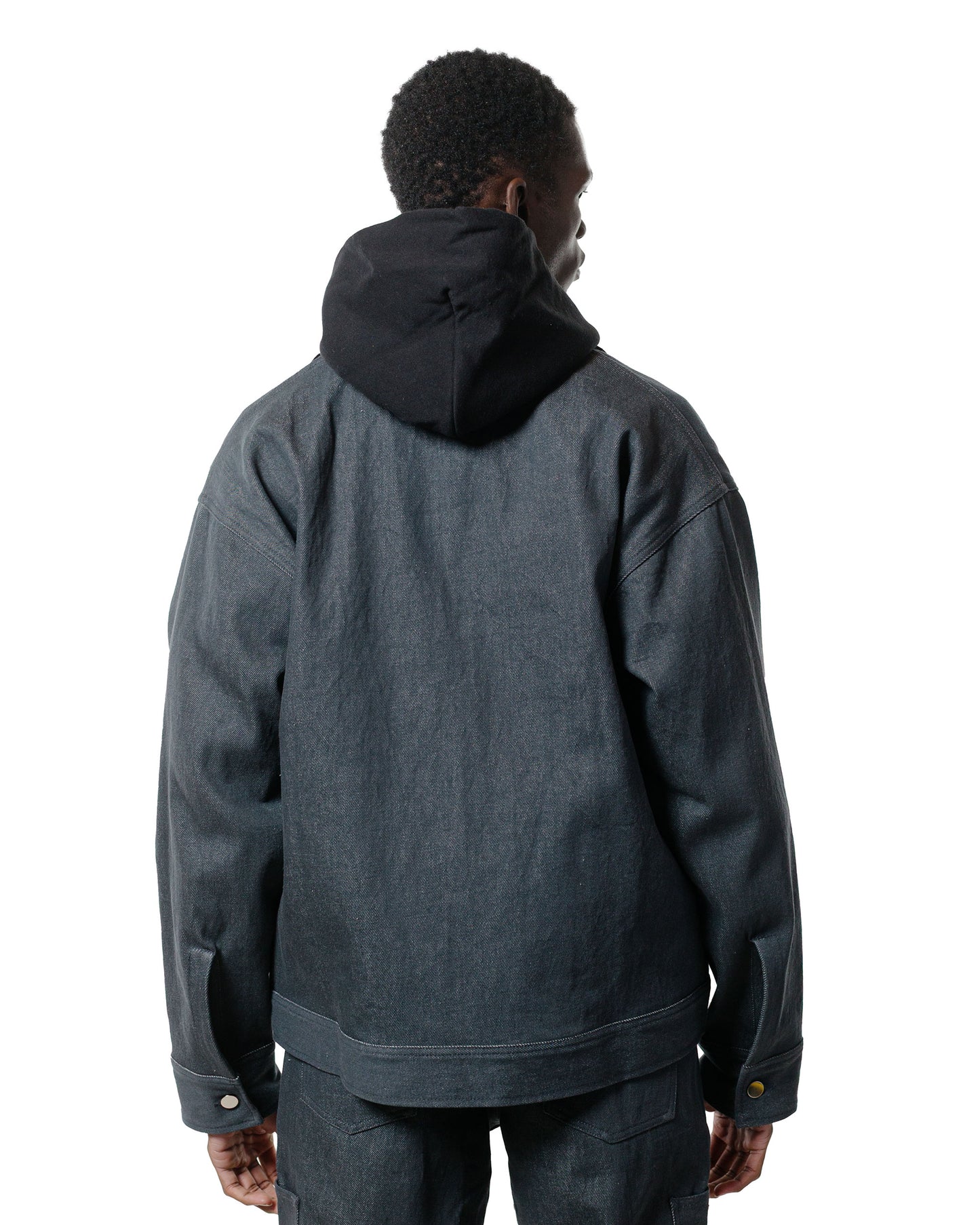 lost & found Randy's Garments Randy's Garments Station Jacket Washed 13.5oz Cotton Charcoal Cone Denim