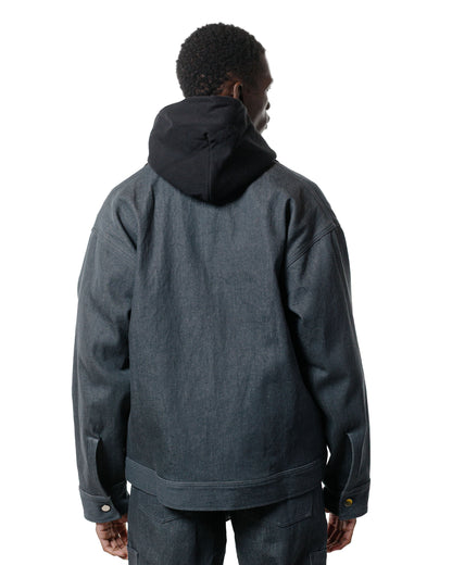 lost & found Randy's Garments Randy's Garments Station Jacket Washed 13.5oz Cotton Charcoal Cone Denim