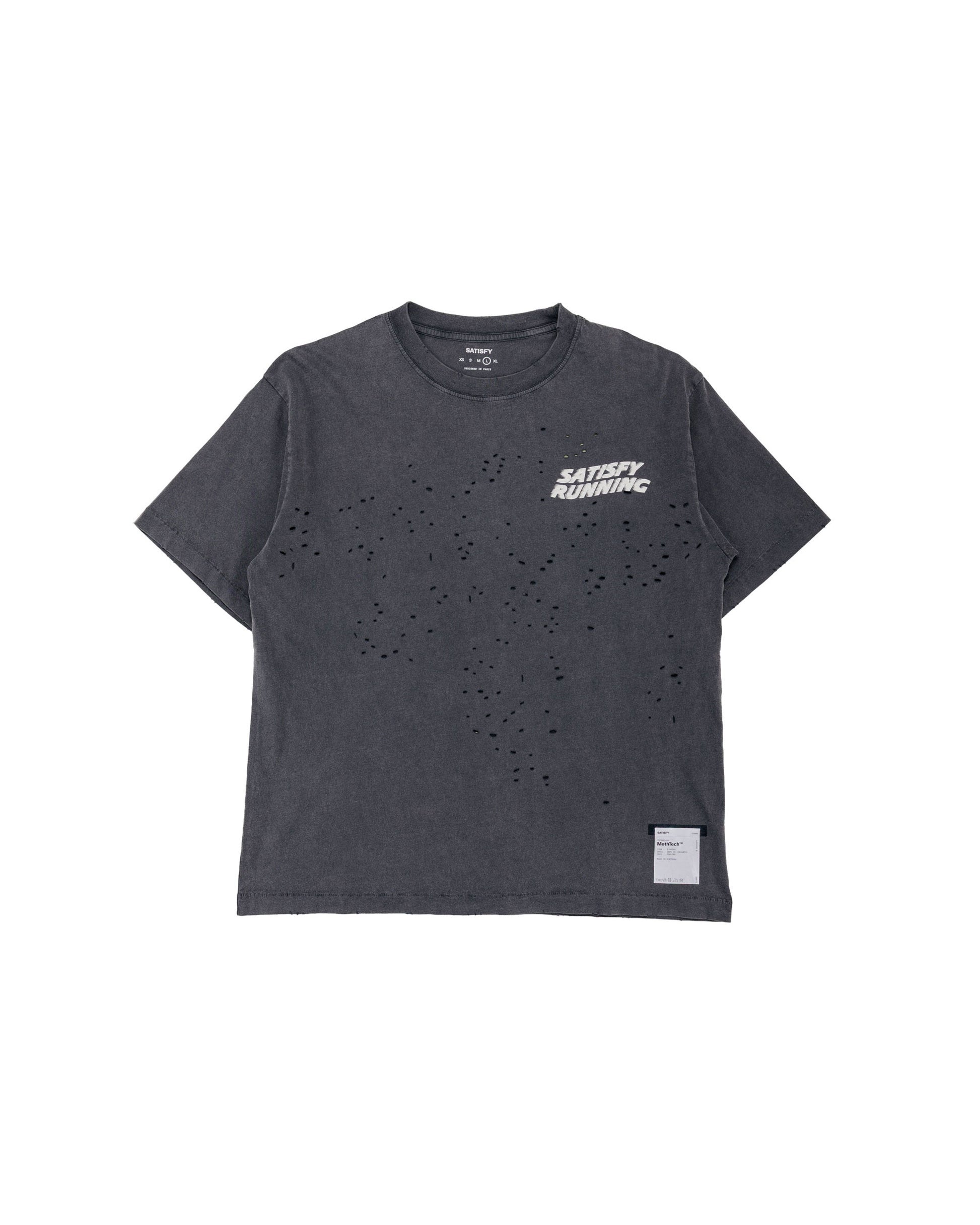 lost & found SATISFY SATISFY MothTech T-Shirt Aged Black WA