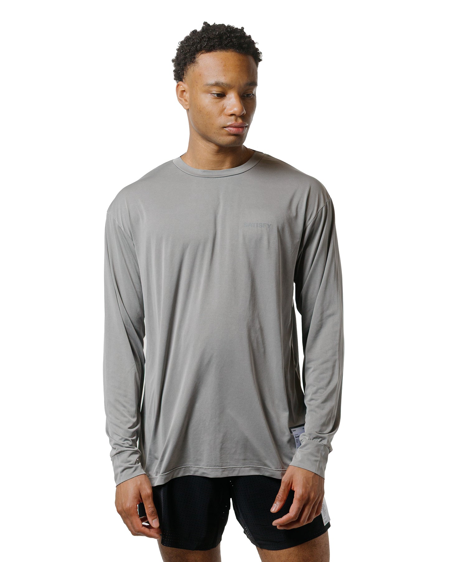 lost & found SATISFY SATISFY AuraLite Long Tee Mineral Graphite