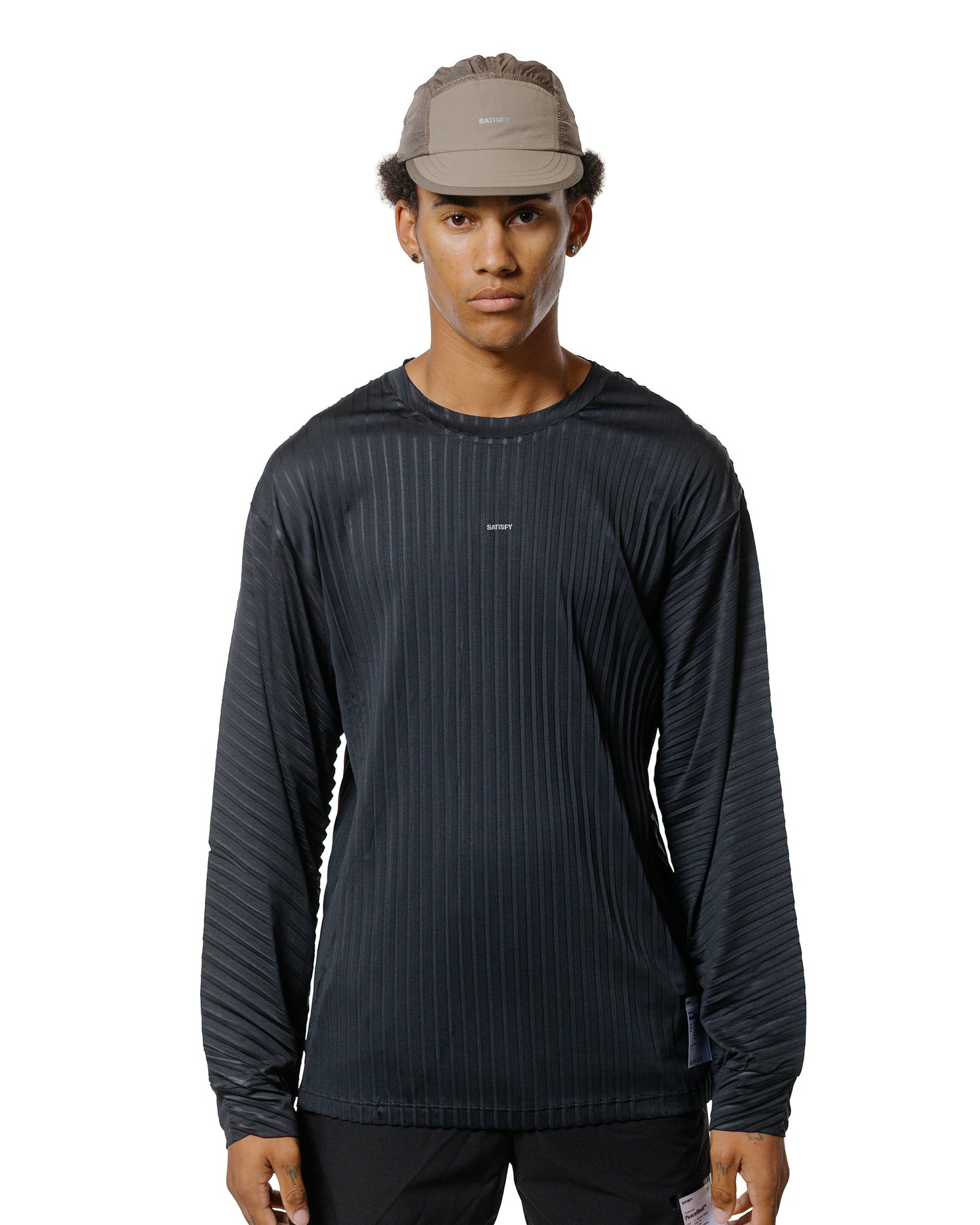 lost & found SATISFY SATISFY AuraLite Pleated Long Tee Black