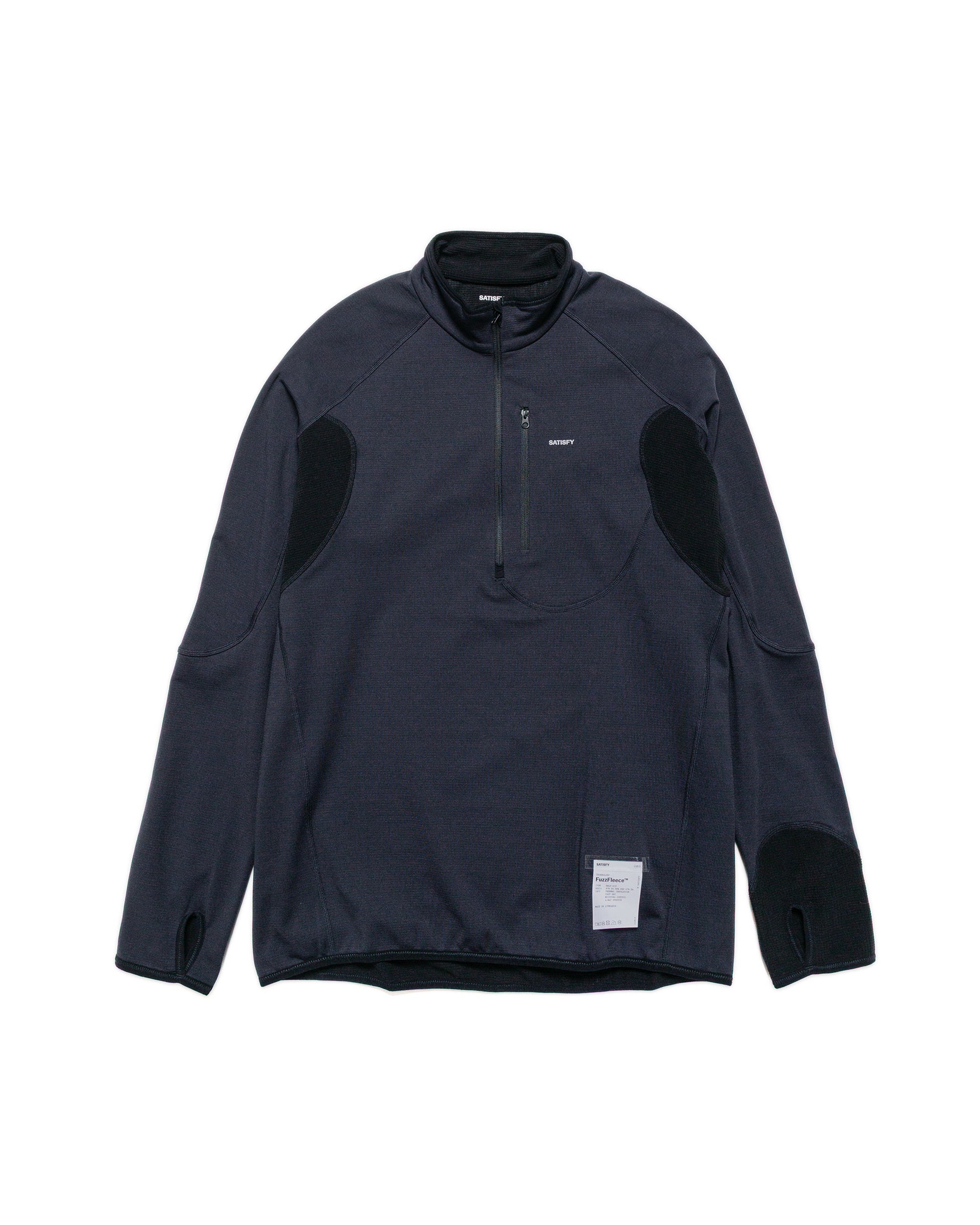 lost & found SATISFY SATISFY FuzzFleece Half-Zip Black
