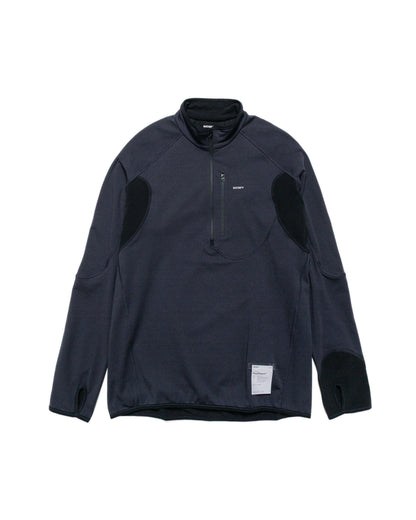 lost & found SATISFY SATISFY FuzzFleece Half-Zip Black
