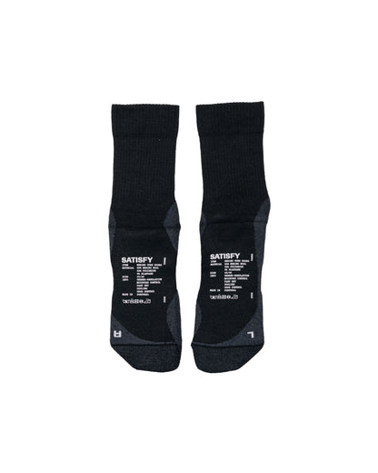 lost & found SATISFY SATISFY Merino Nylon Tube Socks Black
