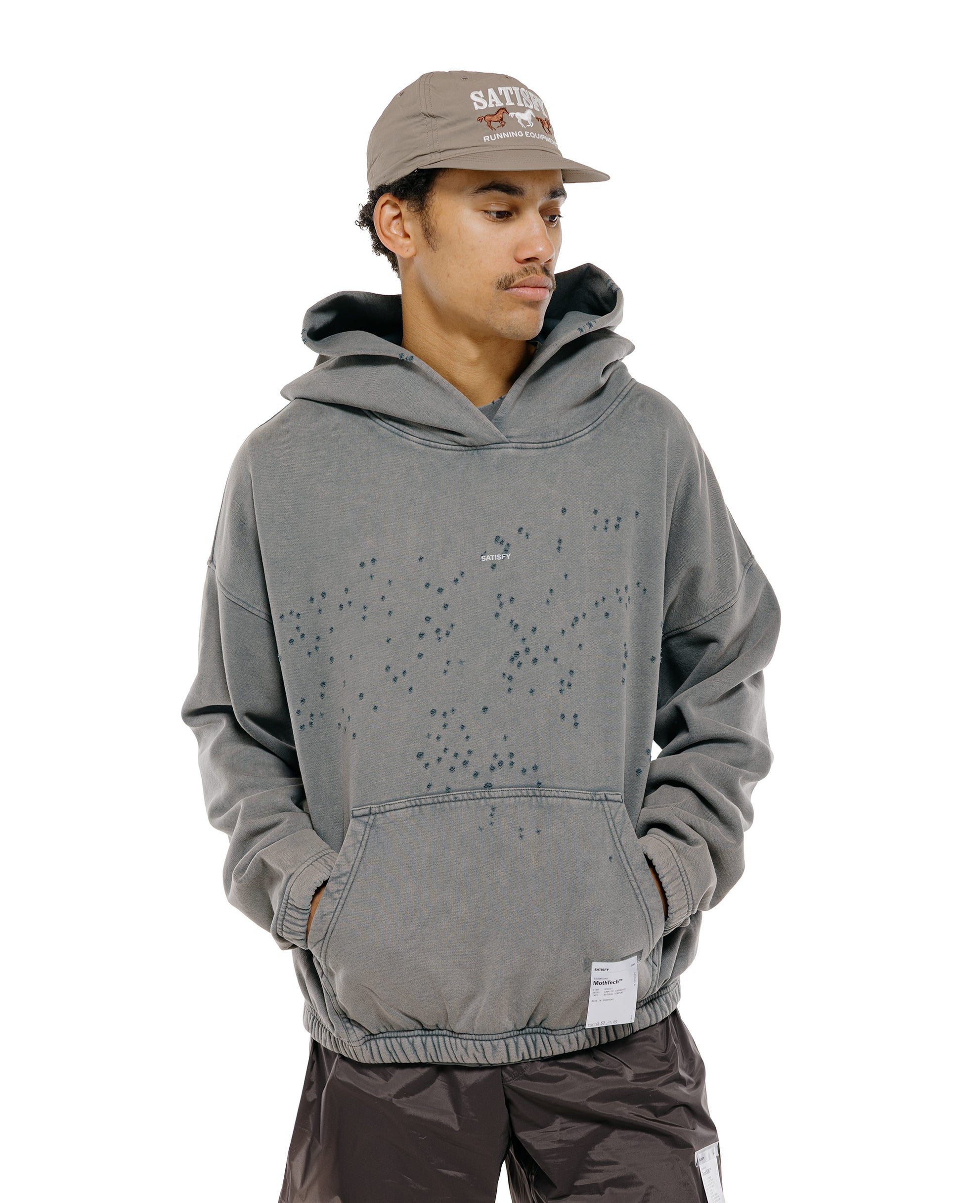 lost & found SATISFY SATISFY MothTech Hoodie Faded Black