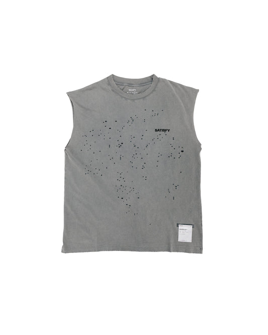 SATISFY MothTech Muscle Tee Faded Black
