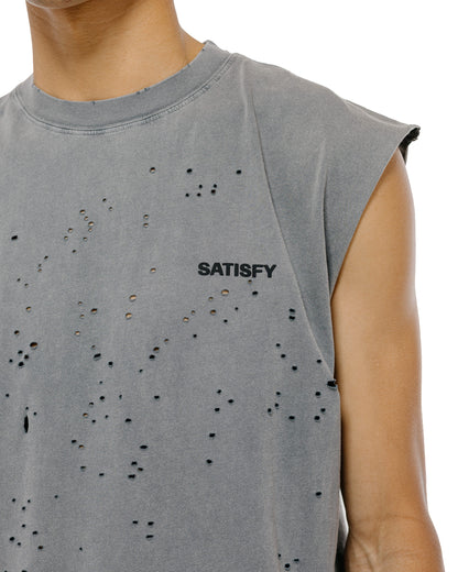 lost & found SATISFY SATISFY MothTech Muscle Tee Faded Black