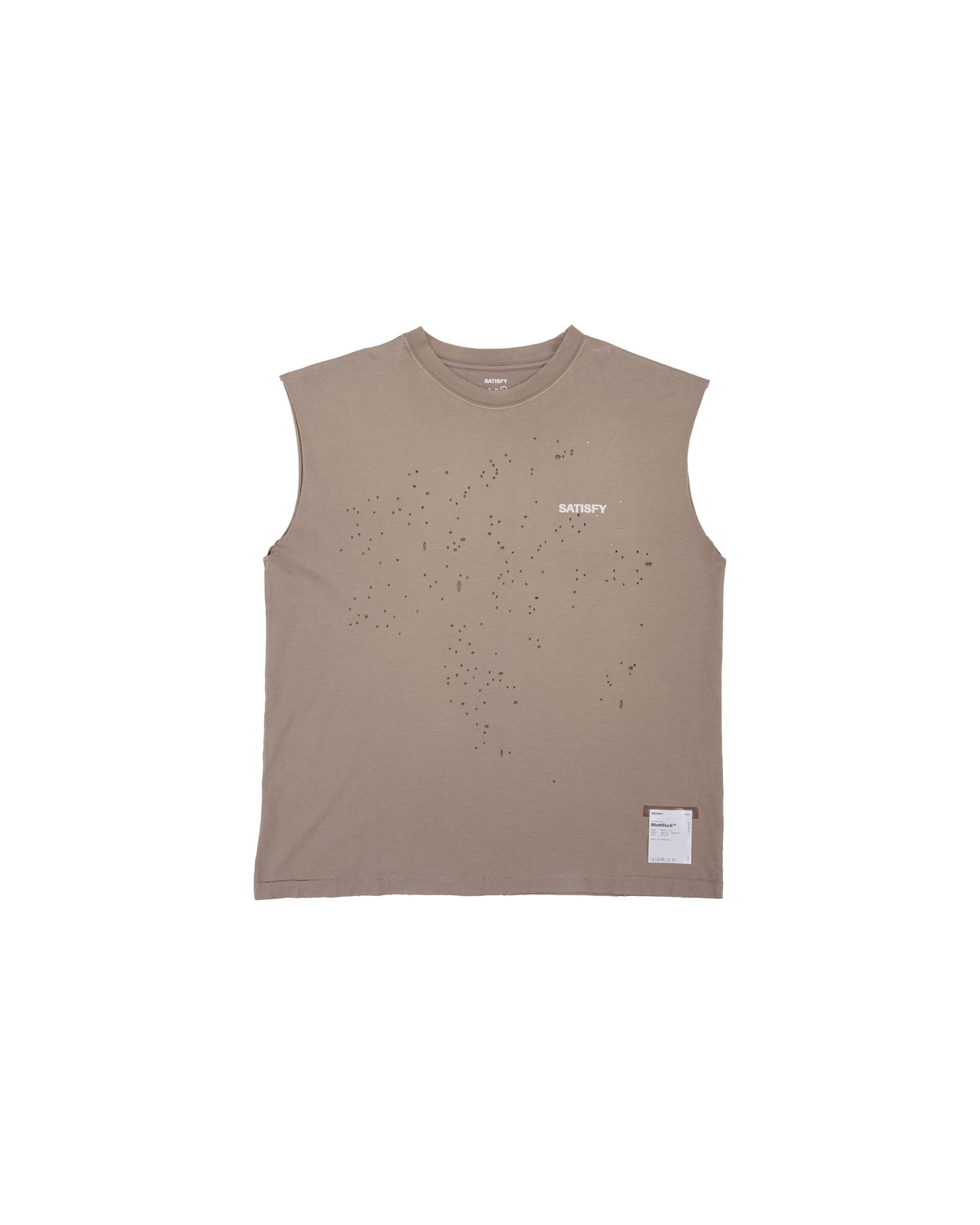 lost & found SATISFY SATISFY MothTech Muscle Tee Sun Bleached Falcon SAB