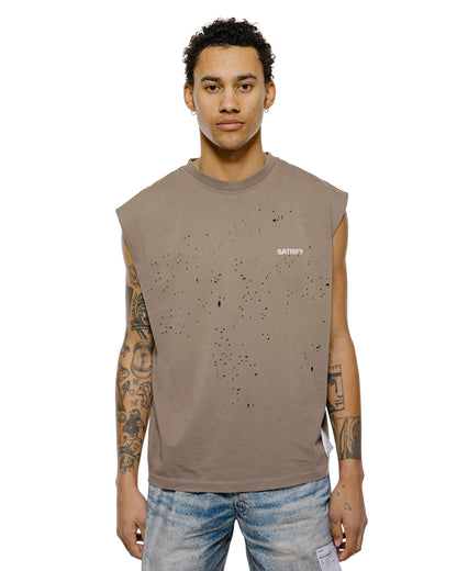 lost & found SATISFY SATISFY MothTech Muscle Tee Sun Bleached Falcon SAB