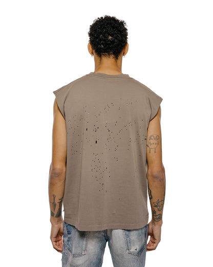 lost & found SATISFY SATISFY MothTech Muscle Tee Sun Bleached Falcon SAB