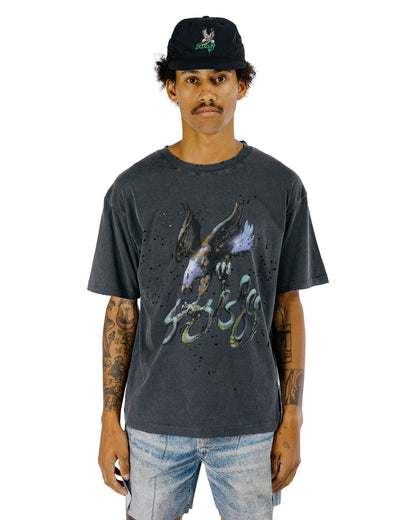 SATISFY MothTech T-Shirt Aged Black Eagle