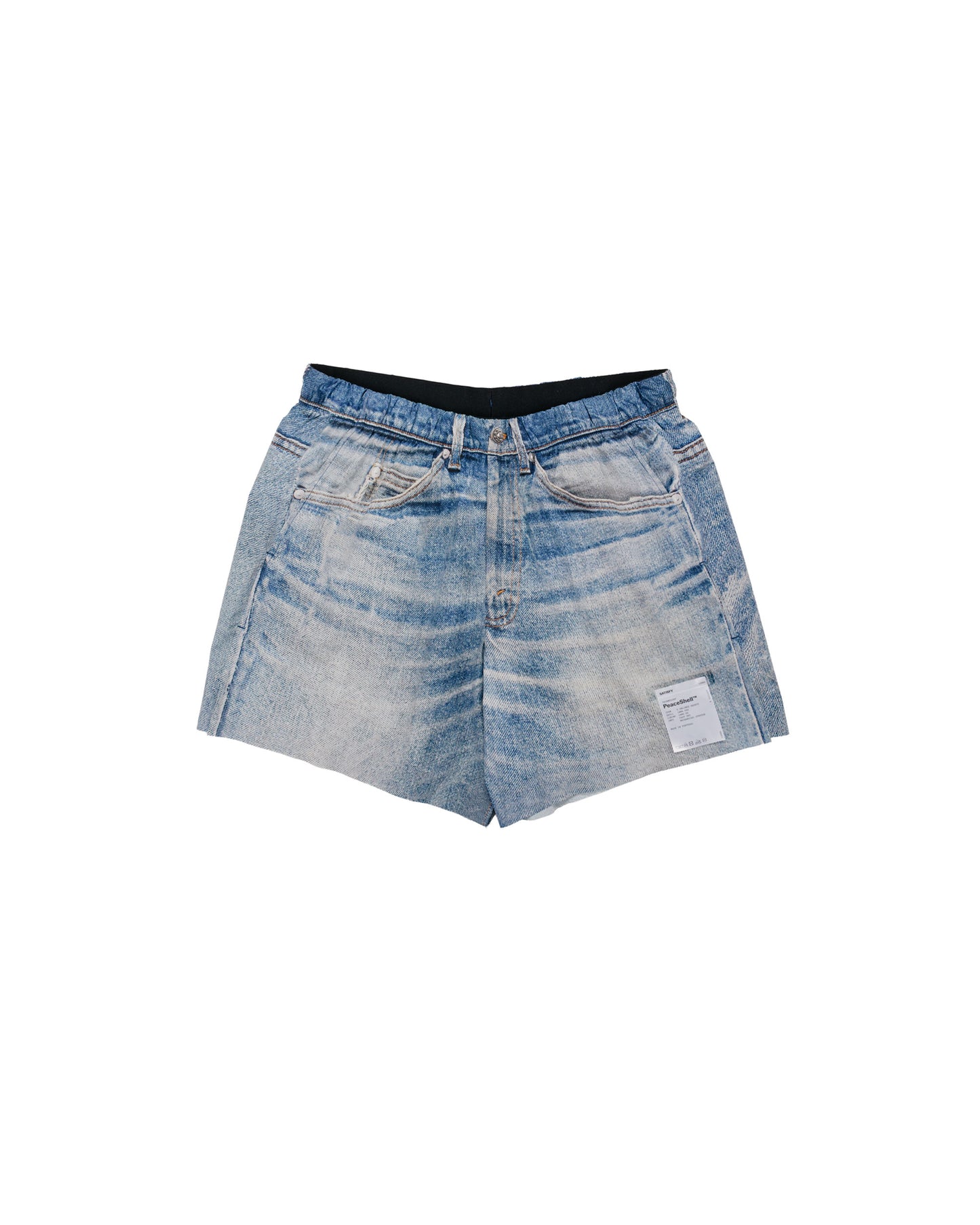 lost & found SATISFY SATISFY PeaceShell 5" Unlined Shorts Digital Denim