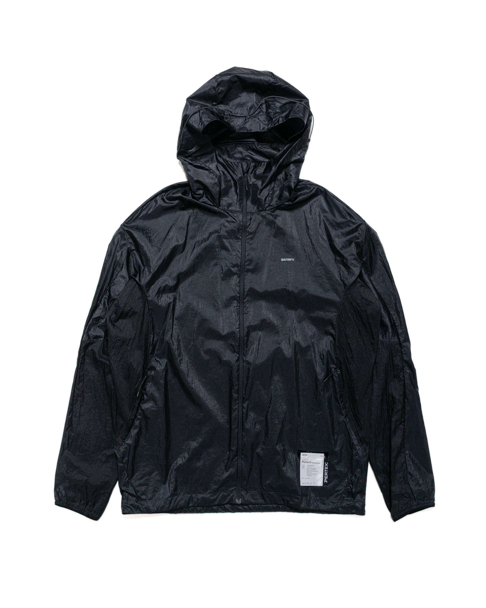 lost & found SATISFY SATISFY Pertex Diamond Fuse Windbreaker Black