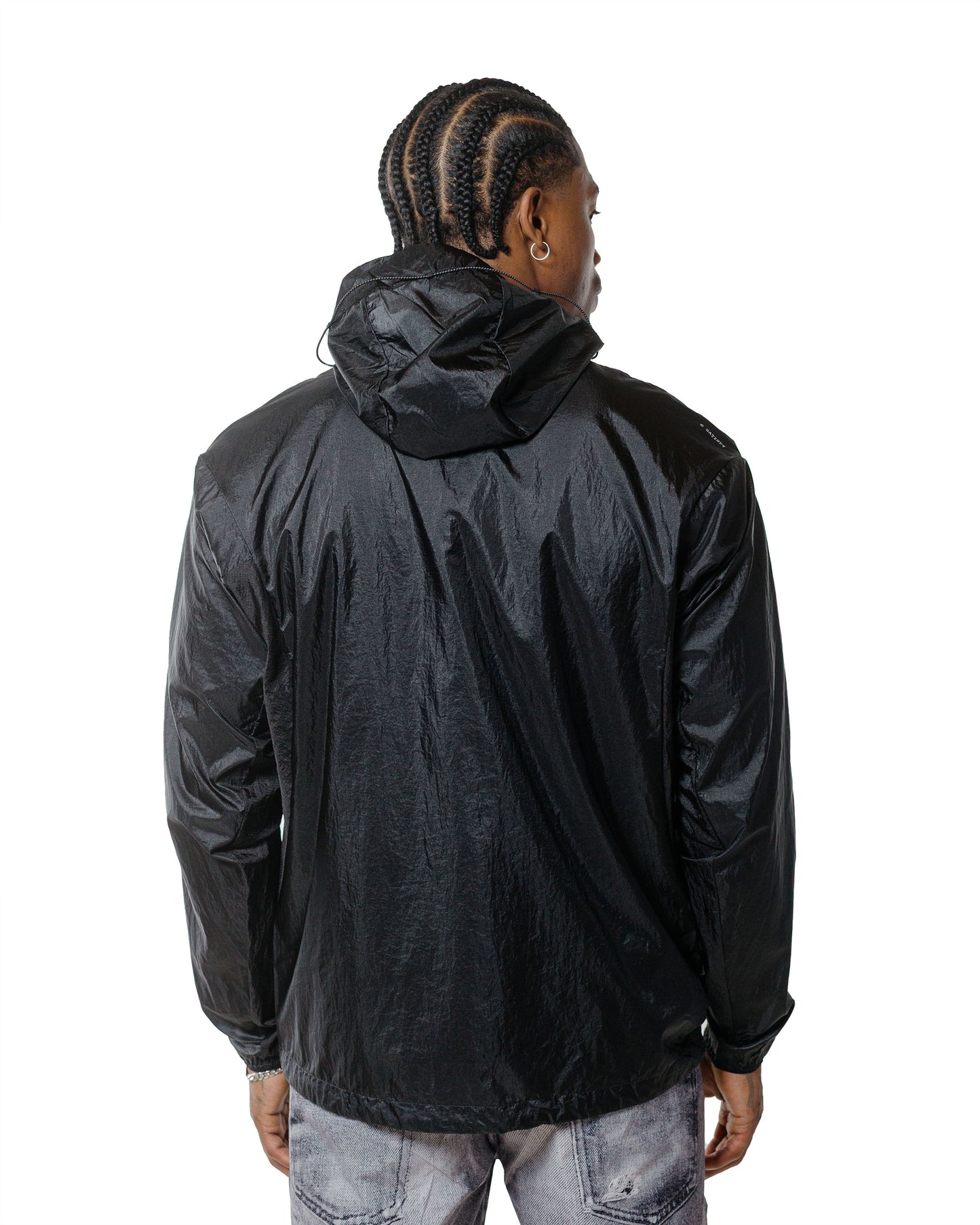 lost & found SATISFY SATISFY Pertex Diamond Fuse Windbreaker Black